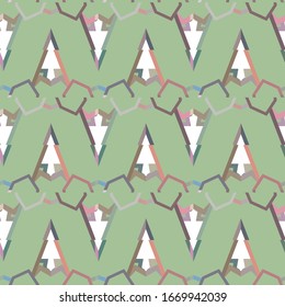 Patrón vectorial sin fisuras en estilo ornamental geométrico