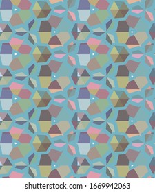 Nahtlose Vektorillustration im geometrischen Zierstil