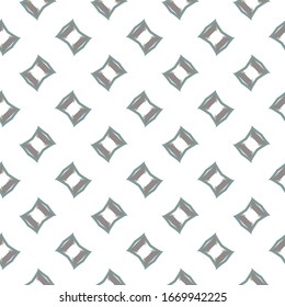 Seamless vector pattern in geometric ornamental style