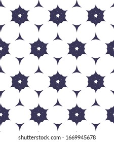 Seamless vector pattern in geometric ornamental style