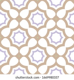 Seamless vector pattern in geometric ornamental style