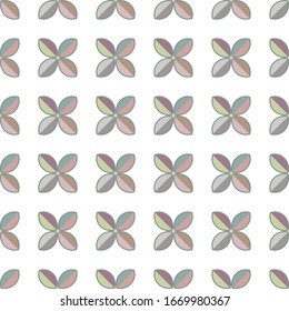 Seamless vector pattern in geometric ornamental style