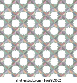 Seamless vector pattern in geometric ornamental style