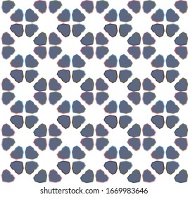 Seamless vector pattern in geometric ornamental style