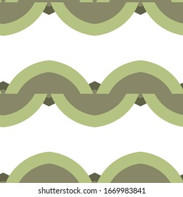 Seamless vector pattern in geometric ornamental style
