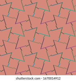 Seamless vector pattern in geometric ornamental style