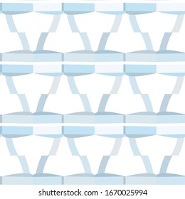 Seamless vector pattern in geometric ornamental style