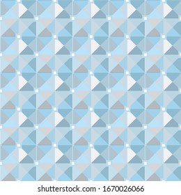 Seamless vector pattern in geometric ornamental style