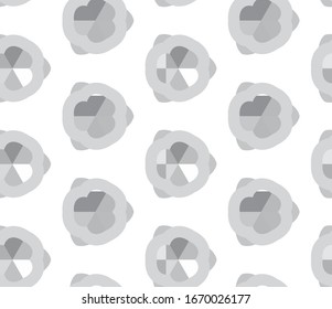 Seamless vector pattern in geometric ornamental style