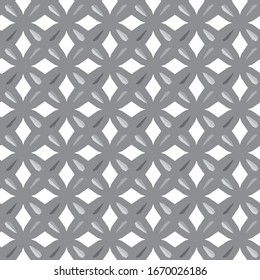 Seamless vector pattern in geometric ornamental style