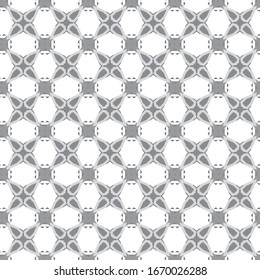 Seamless vector pattern in geometric ornamental style