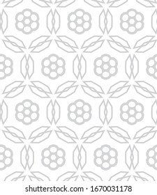 Seamless vector pattern in geometric ornamental style