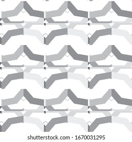 Seamless vector pattern in geometric ornamental style