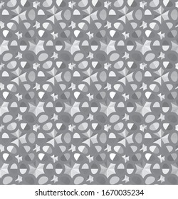 Seamless vector pattern in geometric ornamental style