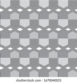 Seamless vector pattern in geometric ornamental style