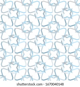 Seamless vector pattern in geometric ornamental style
