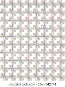 Seamless vector pattern in geometric ornamental style