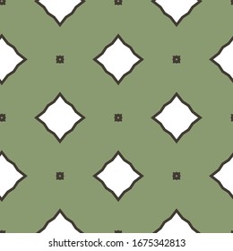 Seamless vector pattern in geometric ornamental style