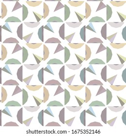Seamless vector pattern in geometric ornamental style