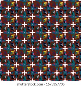 Nahtlose Vektorillustration im geometrischen Zierstil