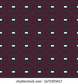 Seamless vector pattern in geometric ornamental style