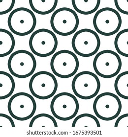 Seamless vector pattern in geometric ornamental style