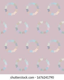 Seamless vector pattern in geometric ornamental style