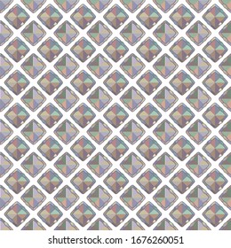Seamless vector pattern in geometric ornamental style
