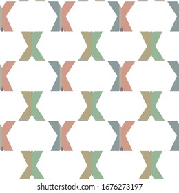 Seamless vector pattern in geometric ornamental style
