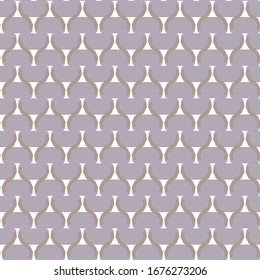 Seamless vector pattern in geometric ornamental style