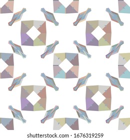 Patrón vectorial sin fisuras en estilo ornamental geométrico