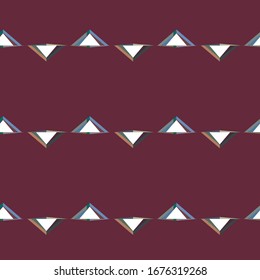 Seamless vector pattern in geometric ornamental style