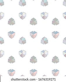 Seamless vector pattern in geometric ornamental style