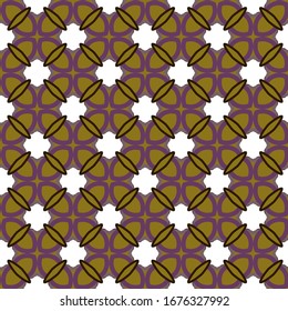 Seamless vector pattern in geometric ornamental style