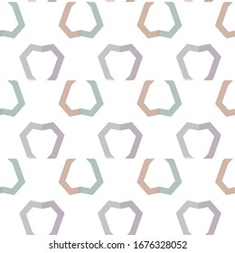 Seamless vector pattern in geometric ornamental style