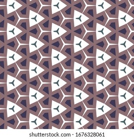 Seamless vector pattern in geometric ornamental style