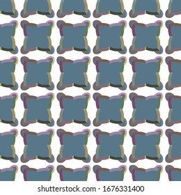 Seamless vector pattern in geometric ornamental style