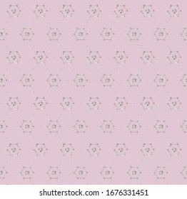 Seamless vector pattern in geometric ornamental style