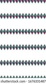 Seamless vector pattern in geometric ornamental style