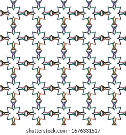 Seamless vector pattern in geometric ornamental style