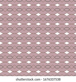 Seamless vector pattern in geometric ornamental style