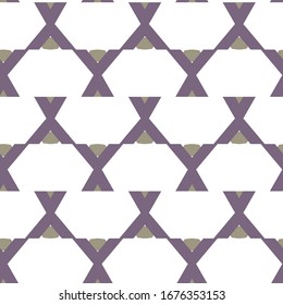 Seamless vector pattern in geometric ornamental style