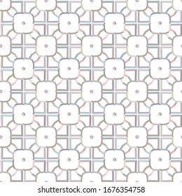 Seamless vector pattern in geometric ornamental style