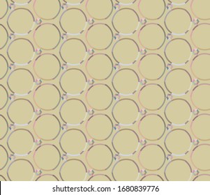 Nahtlose Vektorillustration im geometrischen Zierstil