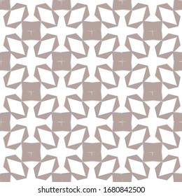 Seamless vector pattern in geometric ornamental style