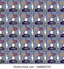 Seamless vector pattern in geometric ornamental style