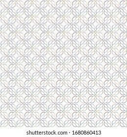 Seamless vector pattern in geometric ornamental style