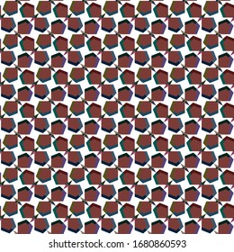 Seamless vector pattern in geometric ornamental style