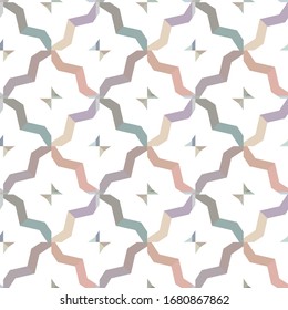 Seamless vector pattern in geometric ornamental style