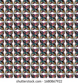 Seamless vector pattern in geometric ornamental style